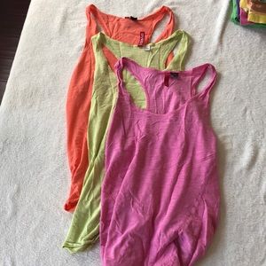3 razor back tank tops!